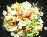 ♡チーズインウインナー入り野菜炒め♡作り方3写真