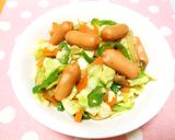 ♡チーズインウインナー入り野菜炒め♡作り方4写真