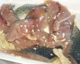 鯖のシソ巻き竜田揚げ☆作り方1写真