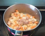 簡単☆根菜と豚バラ肉のコク旨スープ作り方2写真