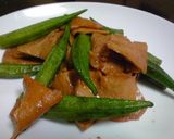 大豆ミートで焼肉だ！withオクラ炒め作り方6写真