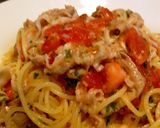 豚しゃぶとトマトの冷製スパゲティ作り方7写真