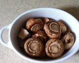 マッシュルームのエスカルゴ風焼き作り方1写真