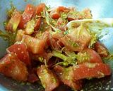 トマトとミョウガの味噌ナムル作り方3写真