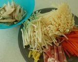 ごぼうとえのき茸*甘辛しぐれ煮作り方1写真