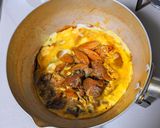 牛すじ玉子とじ作り方5写真