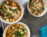 肉無チクワクリーミー洋風ユッケ丼味野菜炒作り方17写真