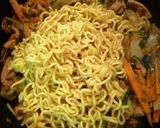 セロリの味噌焼きそば作り方4写真