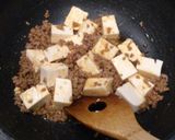 手作り☆麻婆豆腐丼作り方2写真