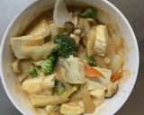 お一人様簡単洋風梅タルタル味豆腐野菜炒め作り方21写真