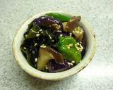 茄子とピーマンとわかめの炒め煮風作り方9写真