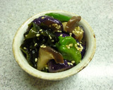 茄子とピーマンとわかめの炒め煮風作り方9写真