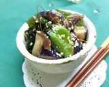茄子とピーマンとわかめの炒め煮風作り方10写真