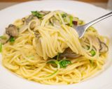 牡蠣とパクチーのパスタ作り方9写真
