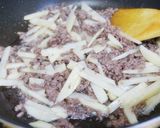 ひき肉とじゃがきゅうりの韓国風ピリ辛炒め作り方3写真