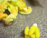 クリームチーズIN花ズッキーニの天ぷら作り方1写真