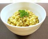 ひき肉とパセリの炊き込みご飯カレー風味♪作り方8写真