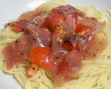 【くせになる　うま塩】簡単冷製パスタ作り方5写真