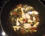 ささみとオクラと梅じゃこの和風パスタ作り方3写真