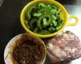 ゴーヤと豚肉の甘辛味噌炒め作り方4写真