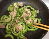 ゴーヤと豚肉の甘辛味噌炒め作り方6写真