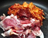 韓国料理：一味違う「ぐつ流」豚キムチ作り方1写真