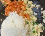 旨辛！薬味キムチ炒飯！作り方2写真