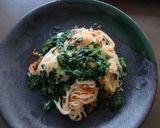 モロヘイヤとミートソースでそうめんを！！作り方4写真