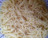 鰹節たっぷり*夏野菜とベーコンの素麺作り方3写真