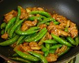 ■スナップエンドウと豚肉のピリ辛味噌炒め作り方6写真