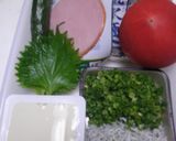 流水麺で冷やし豆腐・トマトそば作り方1写真