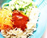 切干し大根と千切り野菜のピリ辛サラダ作り方4写真
