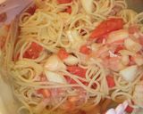 夏季限定☆桃と生ハムとトマトの冷製パスタ作り方8写真