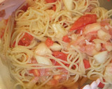 夏季限定☆桃と生ハムとトマトの冷製パスタ作り方8写真