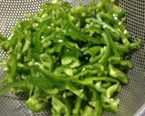 ピーマンとしらたきのカレー炒め2012夏作り方1写真