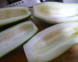 胡麻風味の…「シマウリの中華風漬物」作り方1写真