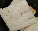 卵なし♪レンジ5分♪カリカリ米粉チーズ作り方2写真