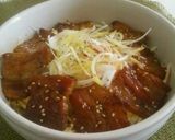 お腹満腹!!豚バラ丼作り方10写真