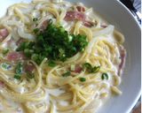 和風明太クリームパスタ♪作り方5写真
