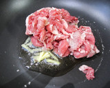 ✩牛肉と野沢菜とモヤシの炒め物✩作り方3写真