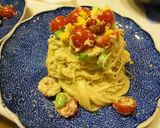 かにと枝豆の冷製クリームパスタ作り方5写真