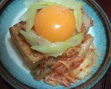 厚揚げの中華風焼き✿キムチねぎ卵のっけ作り方6写真