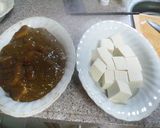 ヘルシー。焼きカレー豆腐作り方2写真