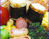 簡単お弁当♬チーズ入りちくわのり巻き作り方4写真