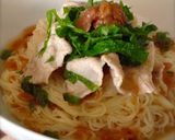 梅しそで夏バテ解消！豚しゃぶそうめん作り方4写真
