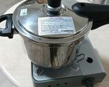 カセットコンロと圧力鍋でご飯を炊く！作り方3写真