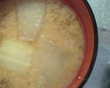 簡単★晩御飯！冬瓜のお味噌汁作り方4写真