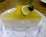 ヨーグルトムースとパインゼリーのケーキ。作り方5写真