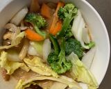 お一人様クリーミー梅オイ照味豆腐野菜炒め作り方15写真