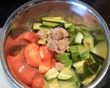 簡単♬アボカドとツナとトマトのナムル作り方1写真